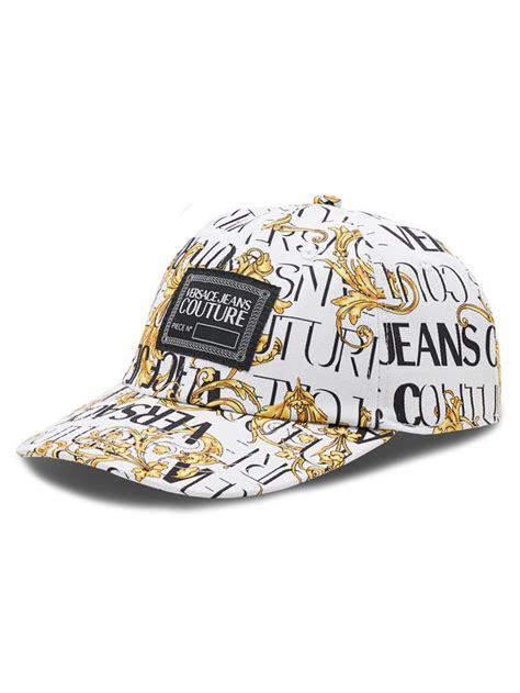 versace cap weiß|versace jeans couture cap.